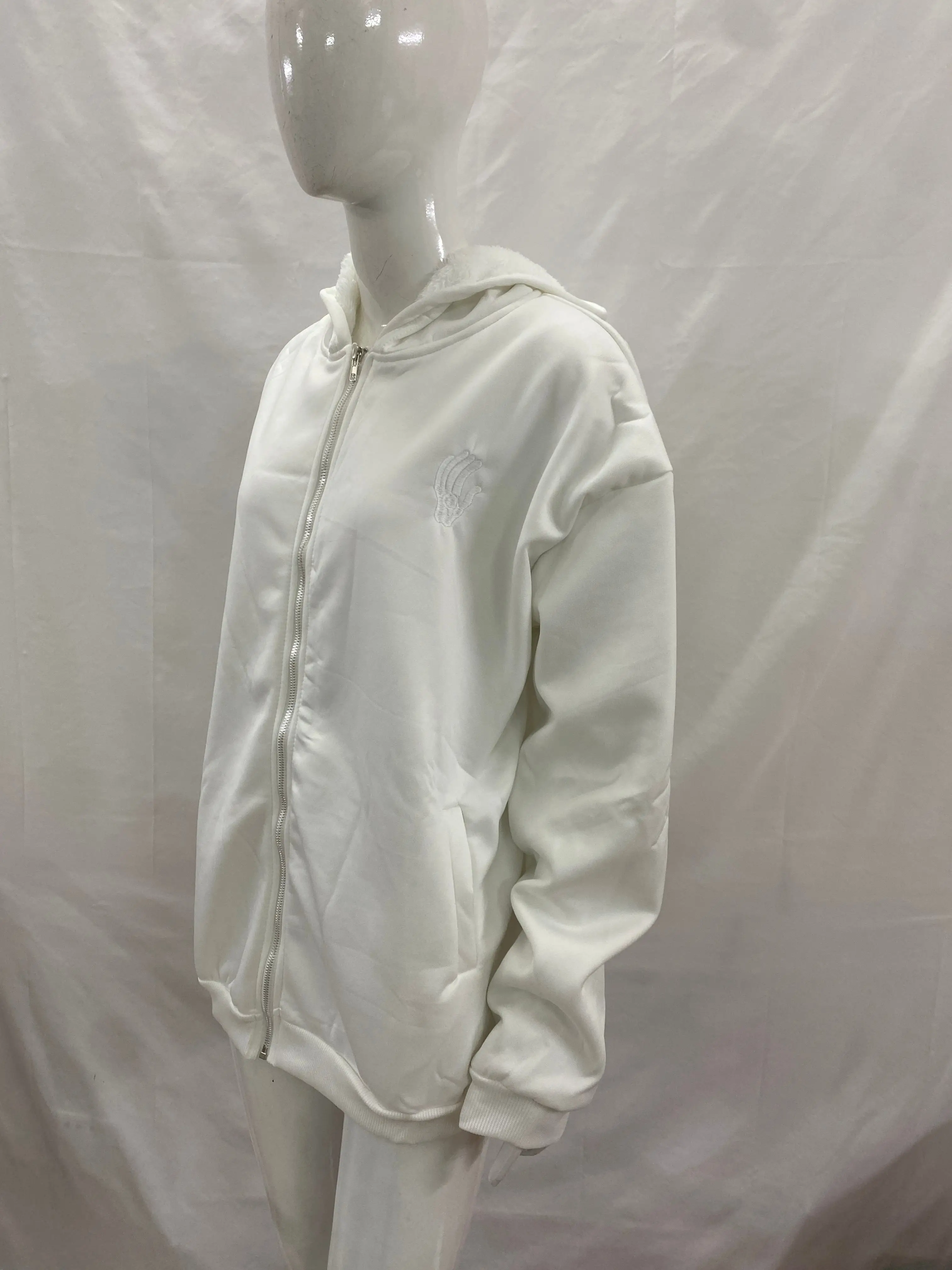 Herfst/Winter Nieuwe Straat Retro Modetrend Originele Ins Stijl Effen Kleur Rits Warme Hoodie Sweatshirt Y2k Punk Unisex