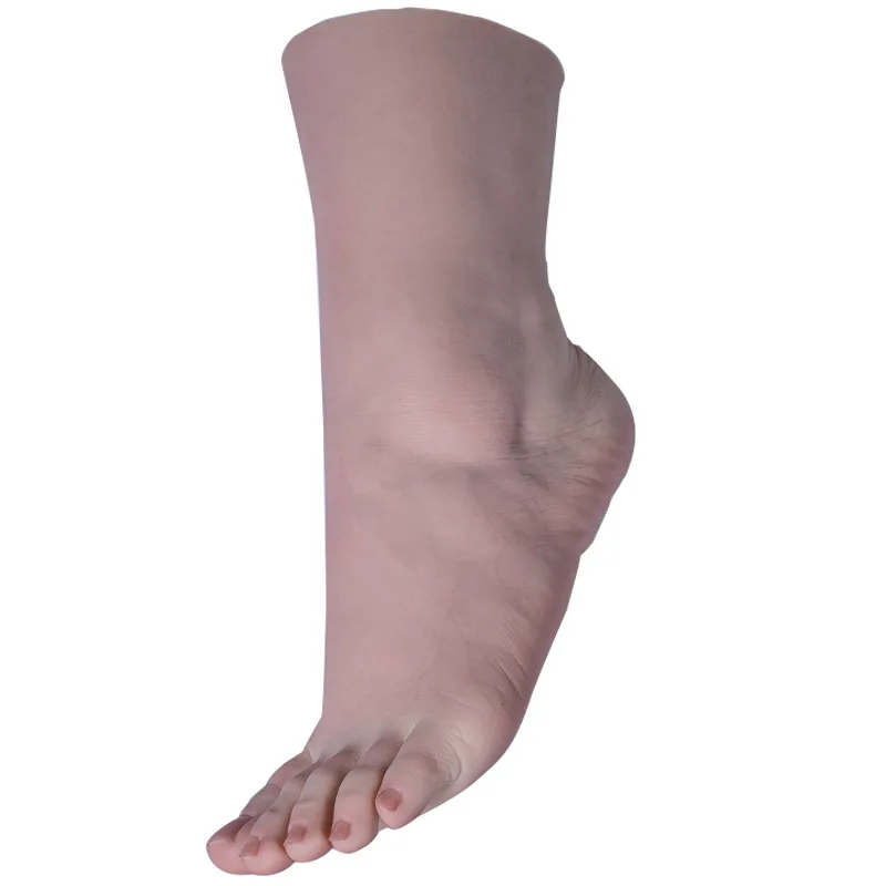Large Heavy Female Silicone Foot Model Nail Art Tool Z5000 Lifelike Mannequin Foot For Toenail Practice Shoes Jewelry Display