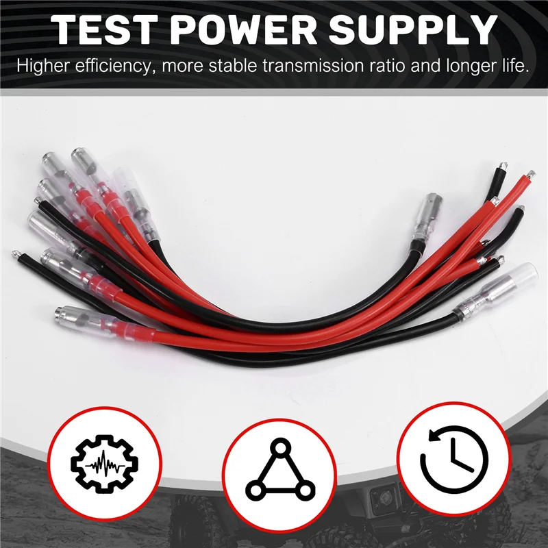 AK51-10PCS Spina a banana da 4,0 mm per linea di test con morsetto a coccodrillo Linea di test di alimentazione per auto RC