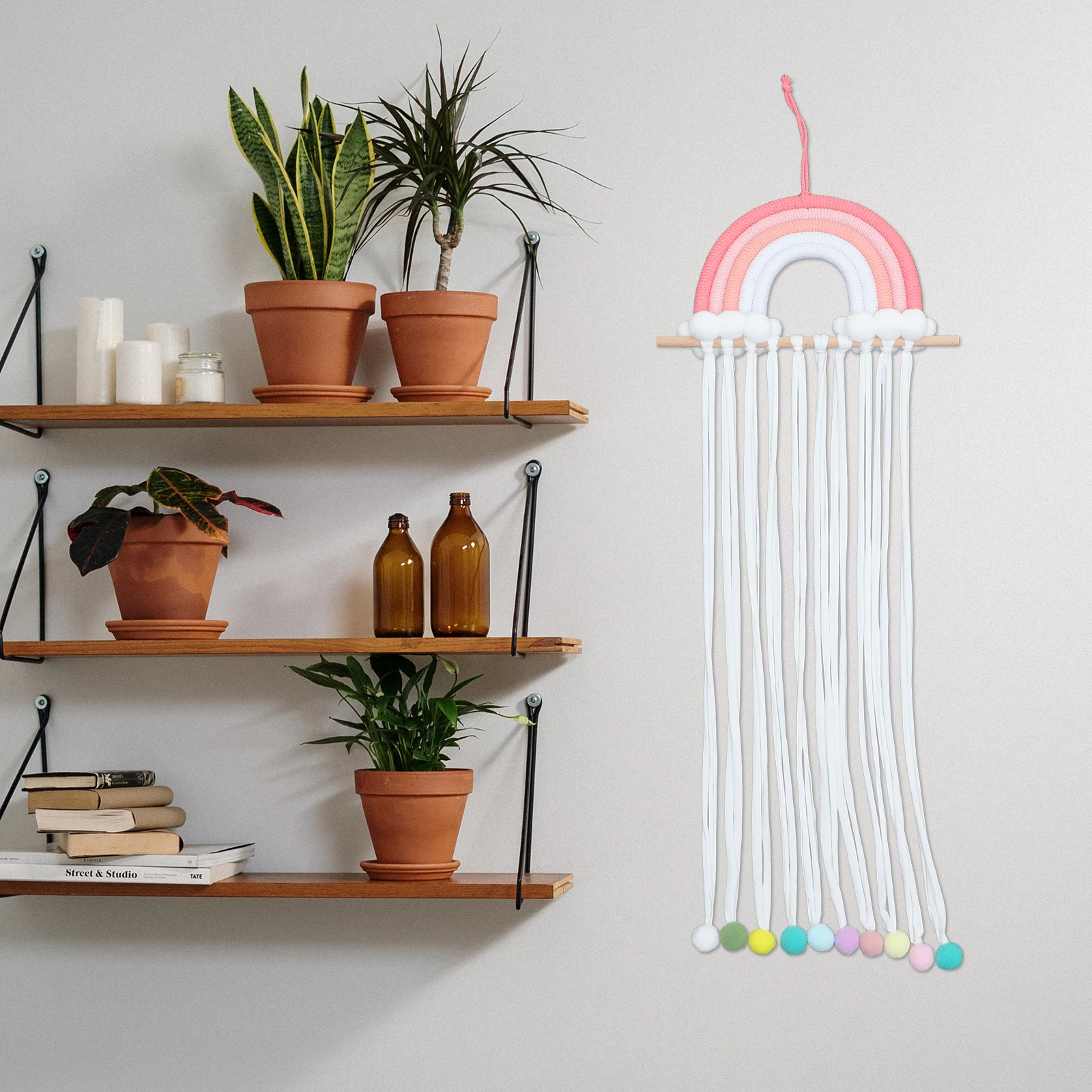 

Rainbow Hair Holder Storage ganizer Rainbow Hair Bow Holder for Girls Accessories Wall Hanging Easy Clean Decor