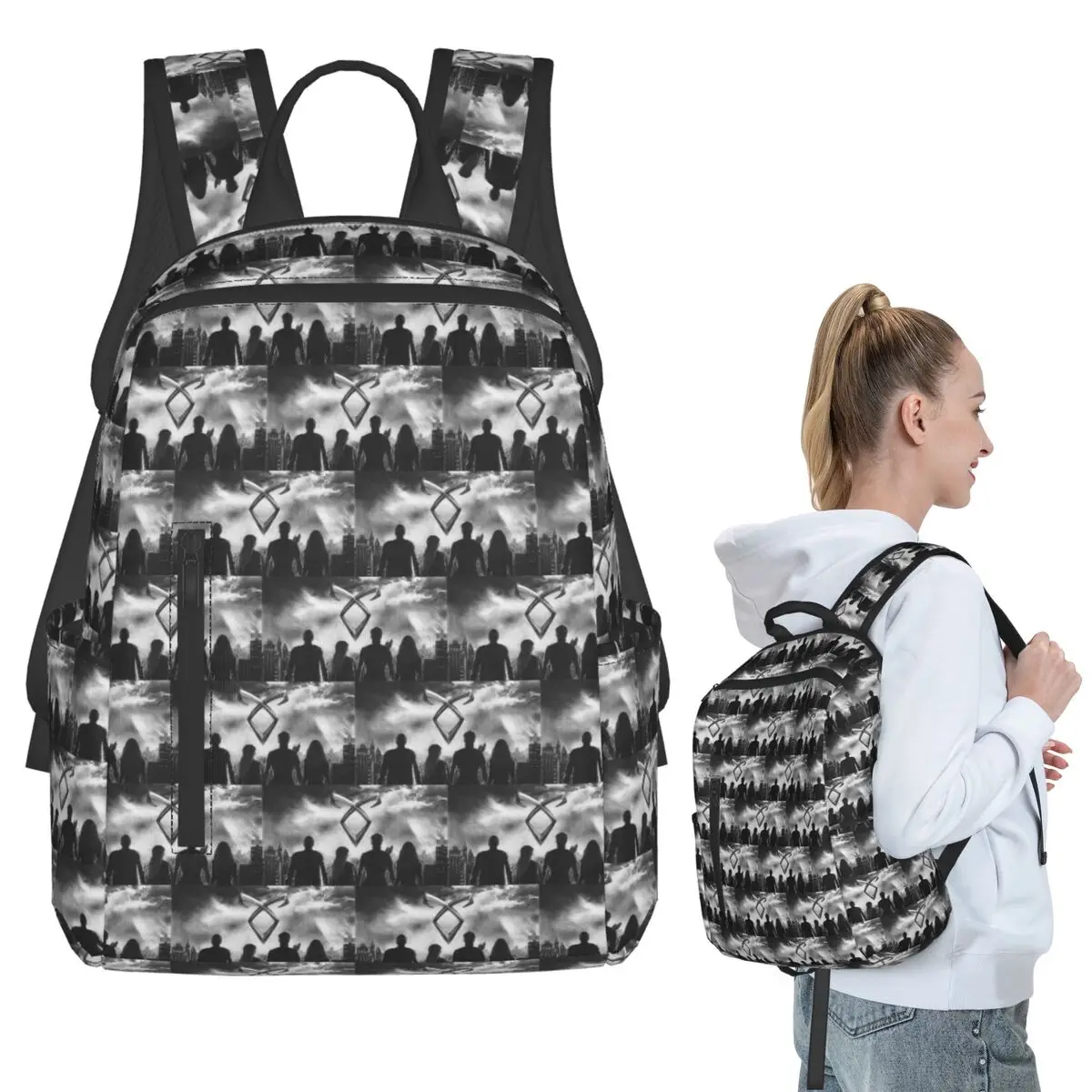 

Save Shadowhunters Backpack Student BookBag Kids School Bag Computer Shoulder Bags Boys Girls