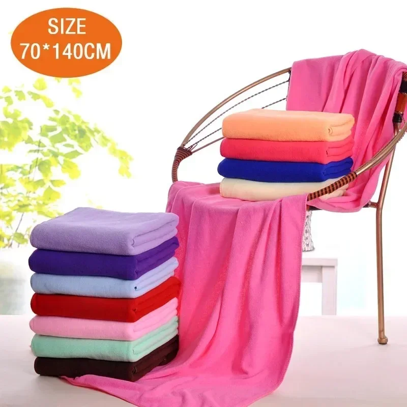 Zachte 70x140 ademende microvezel badhanddoek grote badhanddoek strandlakens douchehanddoek sneldrogend comfort absorberend hete verkoop