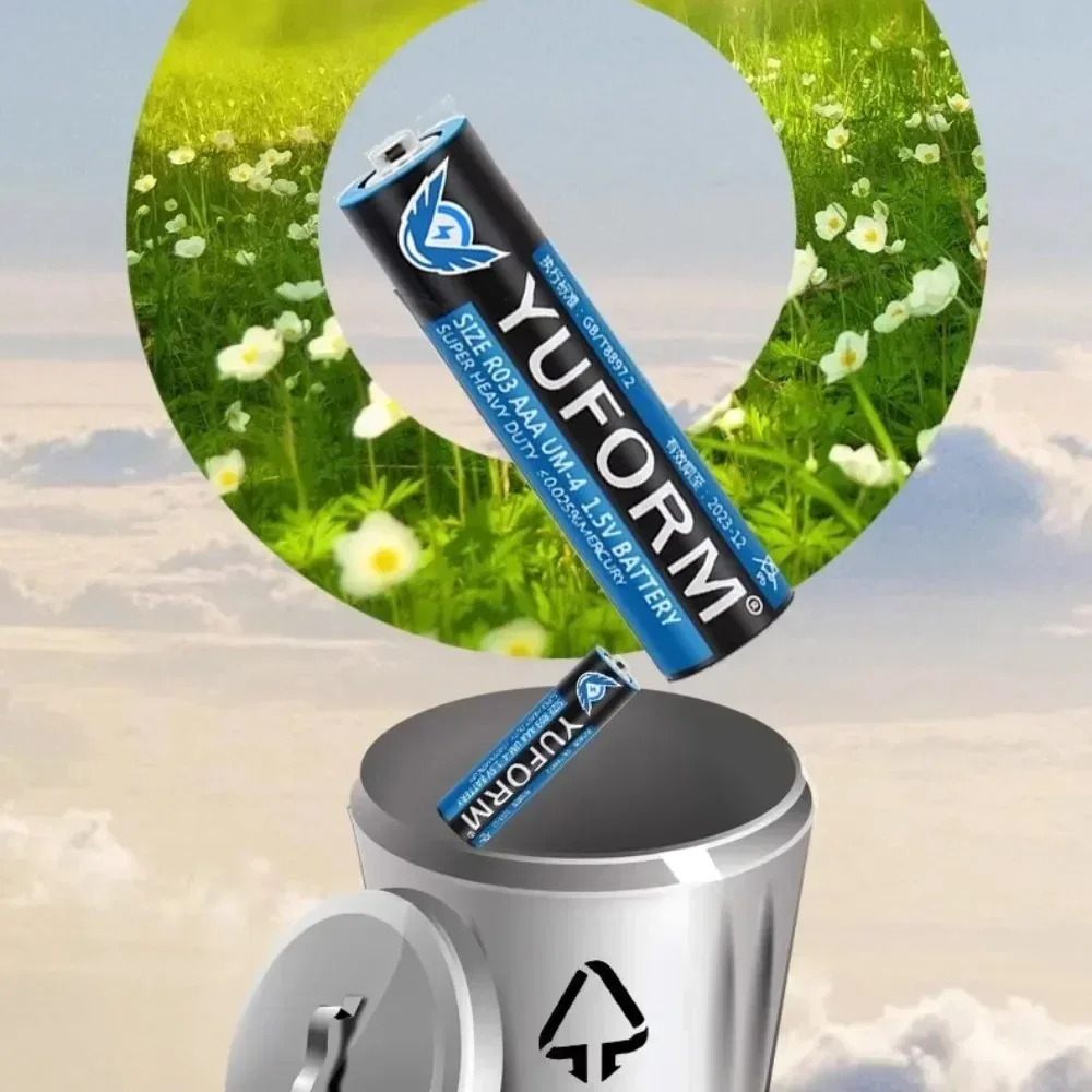 Paquete a granel de baterías de Zinc y carbono AAA de 1,5 V para Control remoto, ratón, juguete, linterna, cámara, a prueba de fugas y potencia duradera