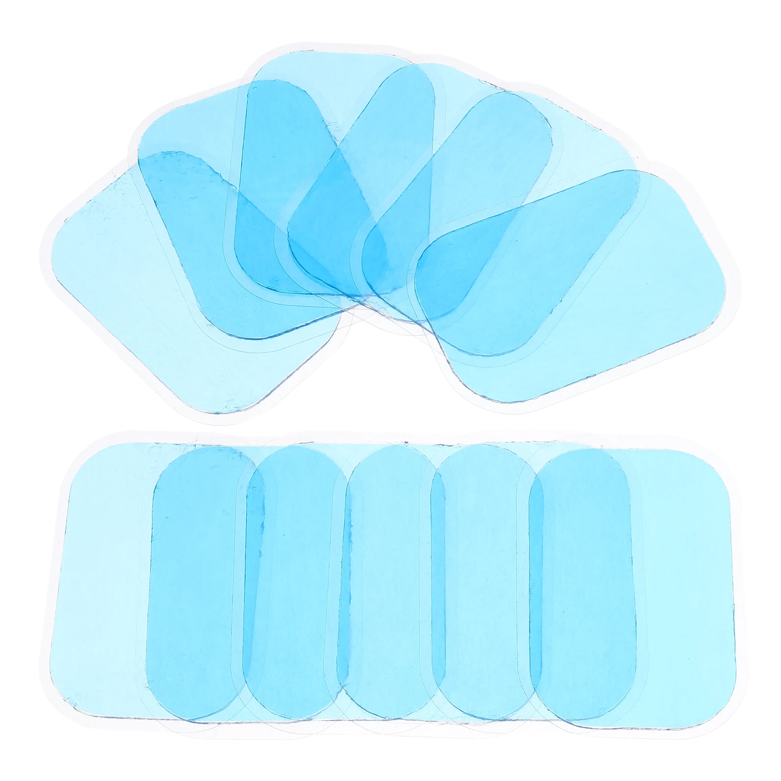 

50pcs Gel Pad 6x4cm Water Stickers Abdominal Muscle Fitness Massager Conductive Trainer Patch Daily Household Accessories