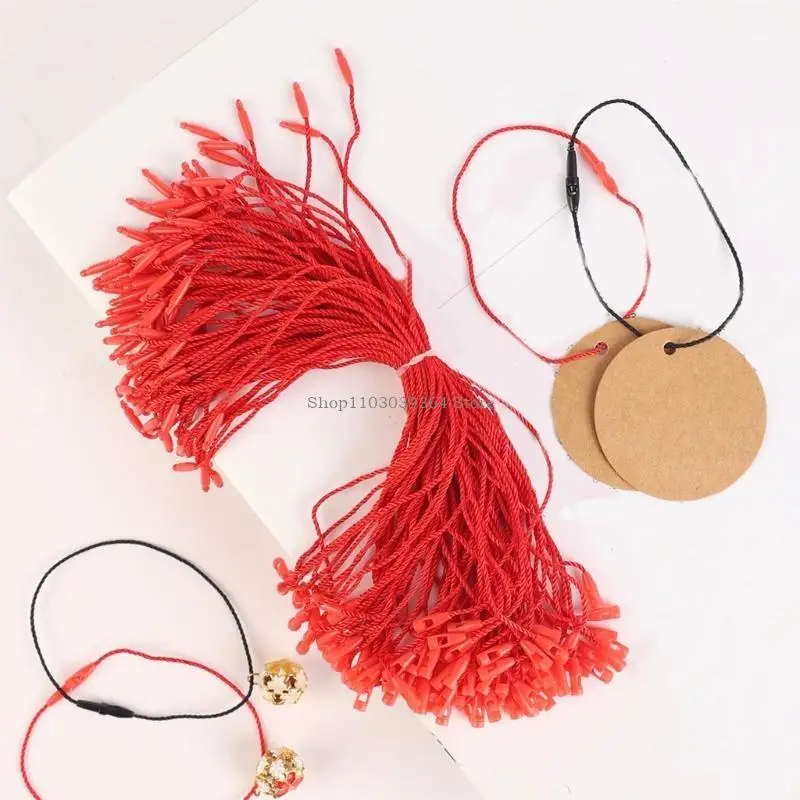 100 Pieces Clothes and Textile Hanging Cords for Household Use for Label