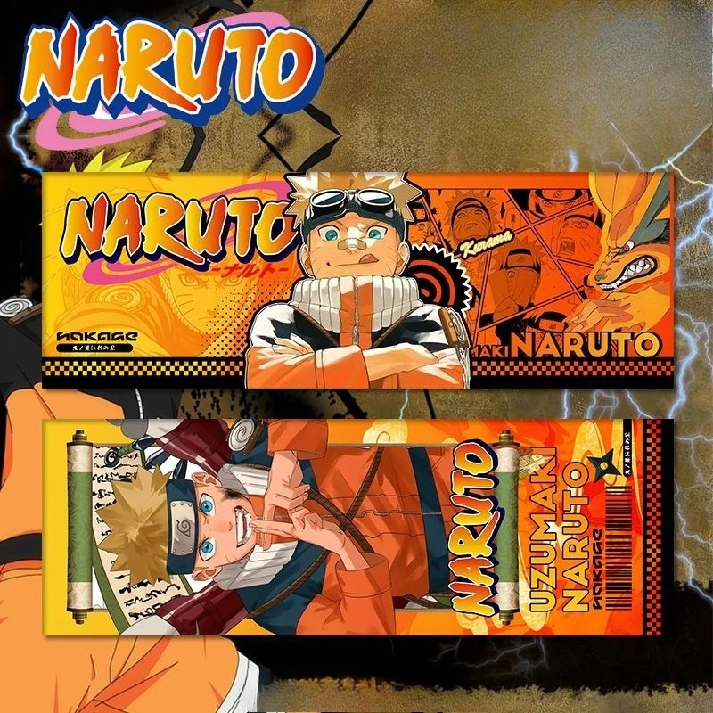 Naruto Uzumaki, Hatake Kakashi Uchiha Sasuke bilhete laser cartão flash impresso de alto valor cartão laser de alta definição de dupla face