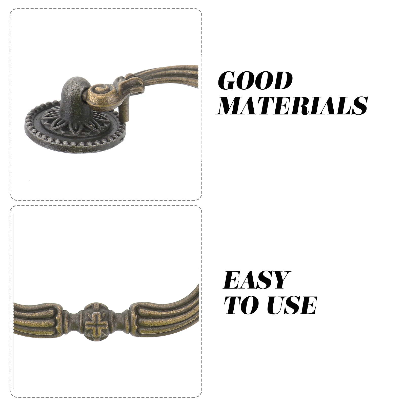 

Vintage Brass Drawer Pull Handles 96mm Pitch for Kitchen Cabinets Doors Vintage Door Knob Cupboard Handle Knob