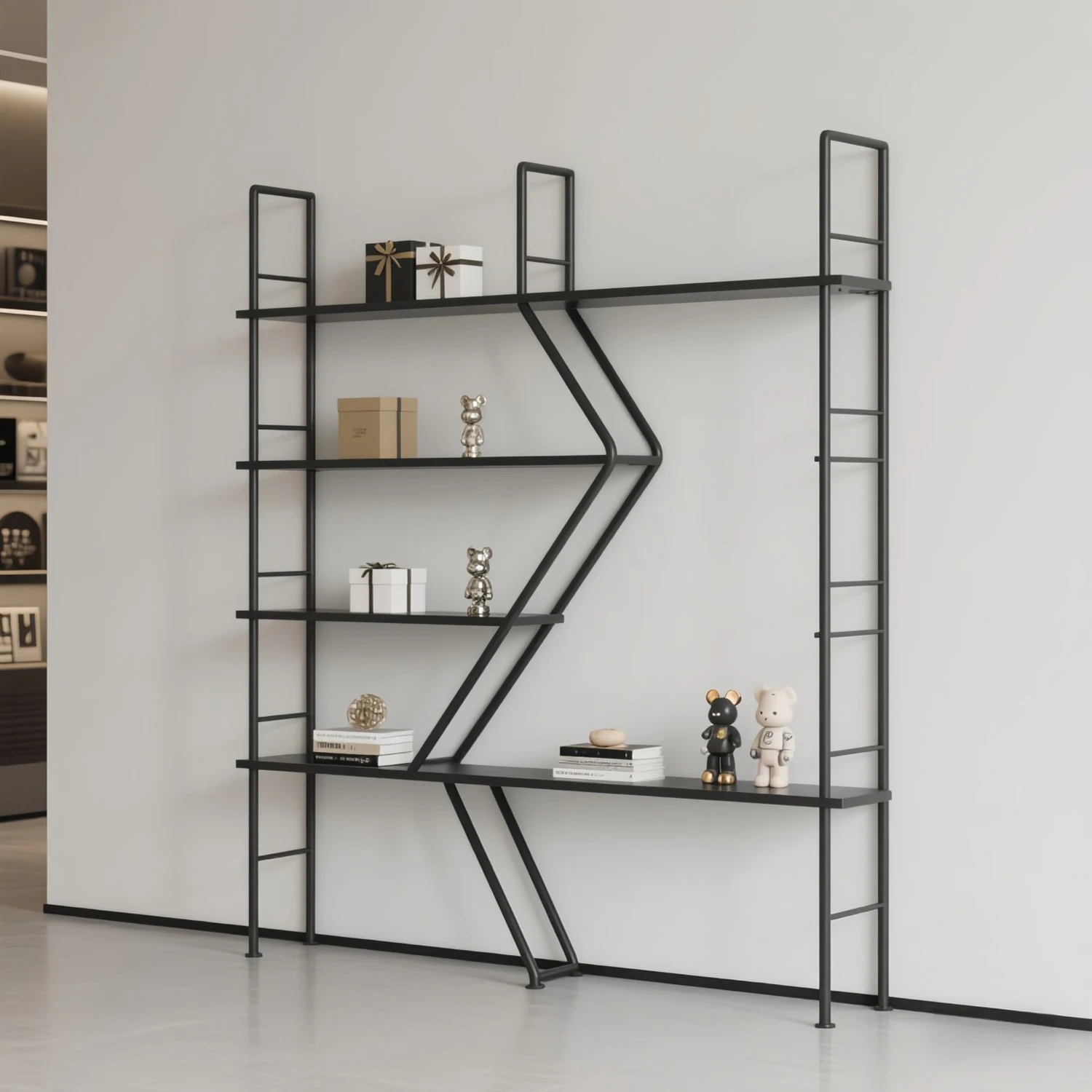 

Shoe store shoe rack display rack Floor-to-ceiling clothing store shoe bag jewelry ornament display rack multi-layer shelf