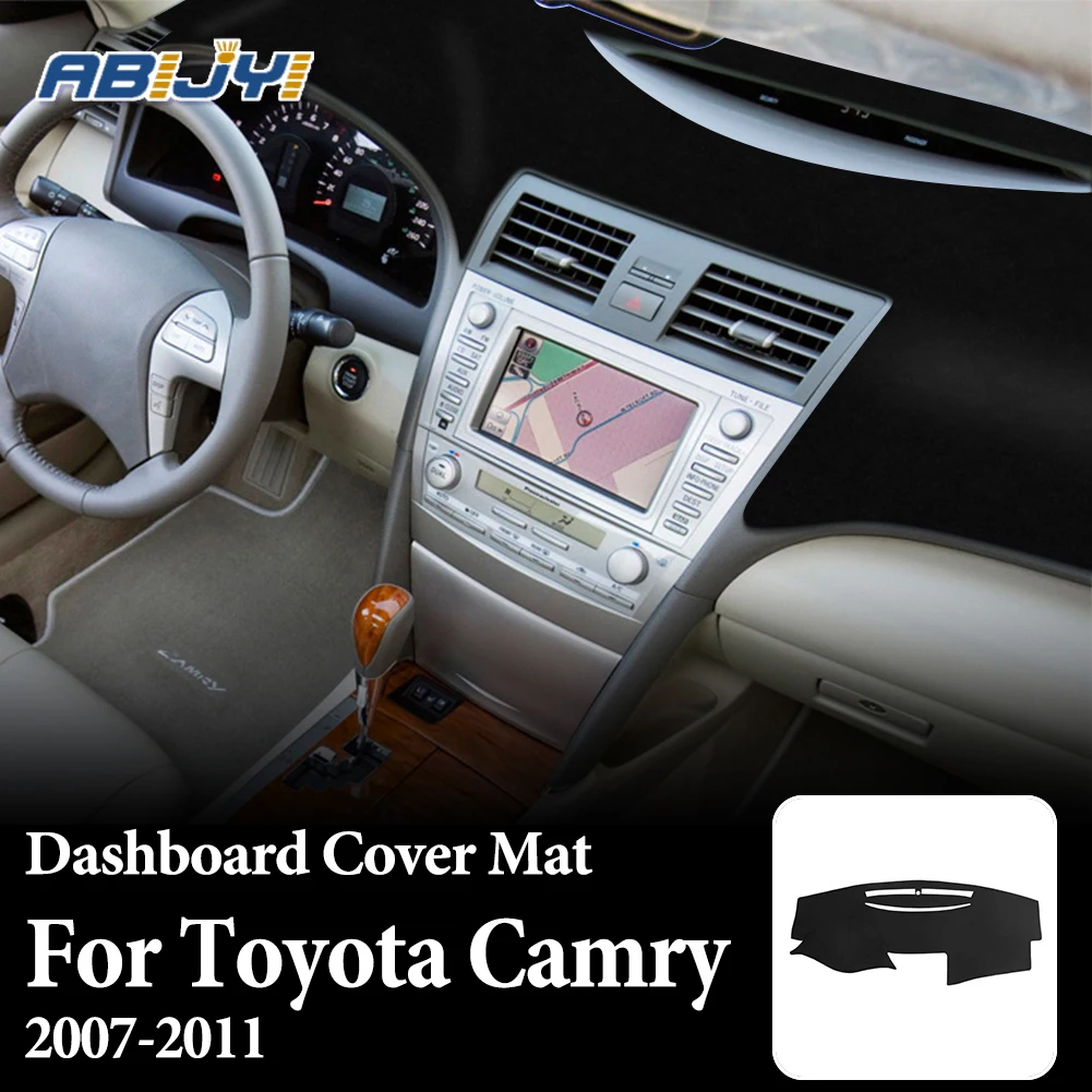 

New Car Dashboard Cover Mat Anti-skid Precise Hole Position Auto Interior Accessories For Toyota Camry 2007 2008 2009 2010 2011