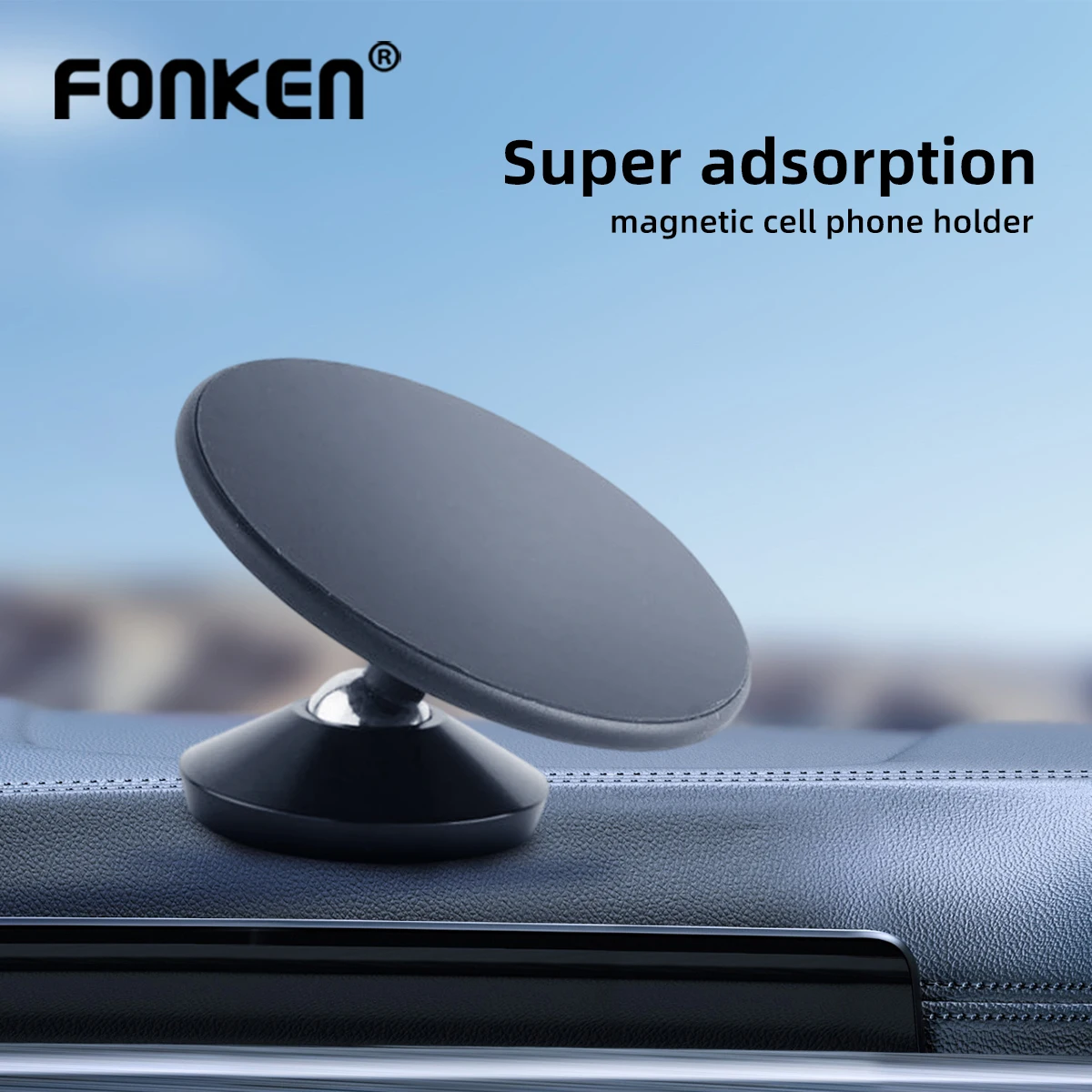 

FONKEN 360 Rotatable Gym Magnetic Phone Holder for Car Desk Magsafe Mount Stand for iPhone 14 13 12 Promax Mini Samsung Bracket