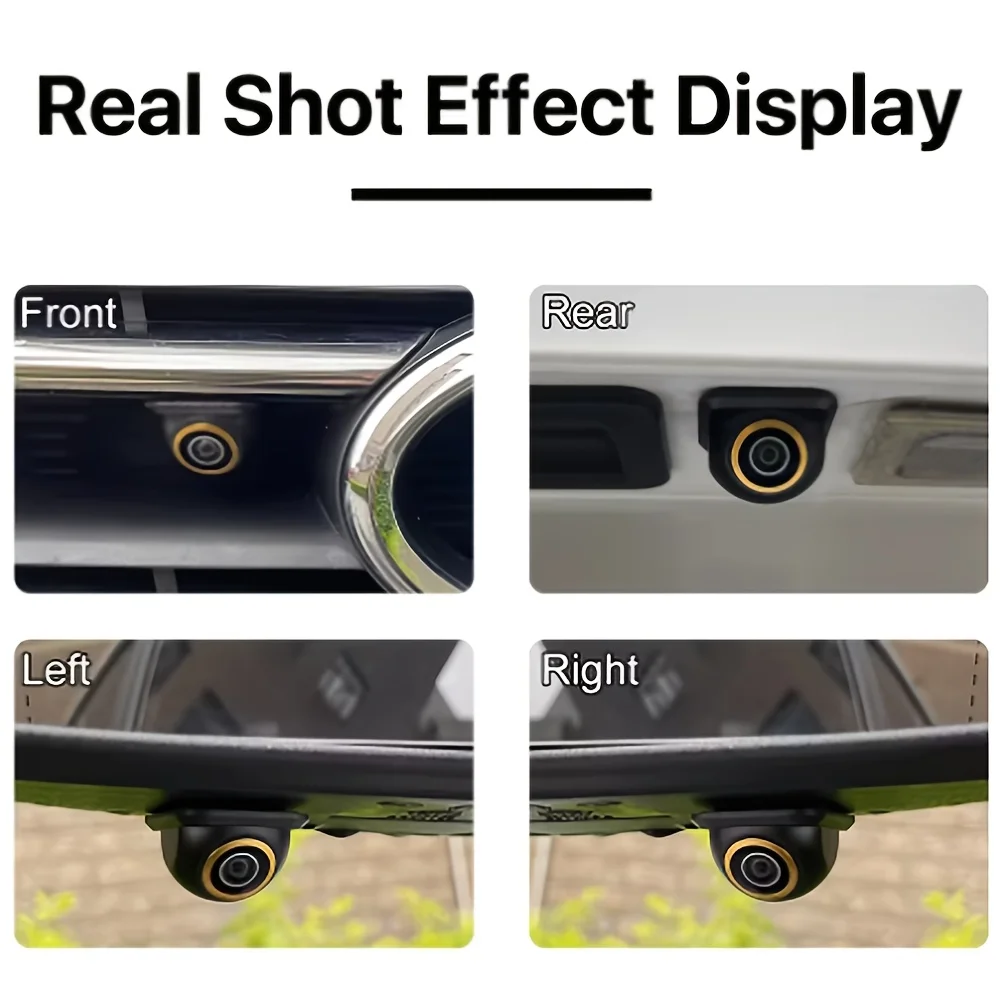170° Wide Angle Car Backup Camera  AHD 1080P/CVBS Switchable for Front/Rear/Left/Right View Fisheye Lens