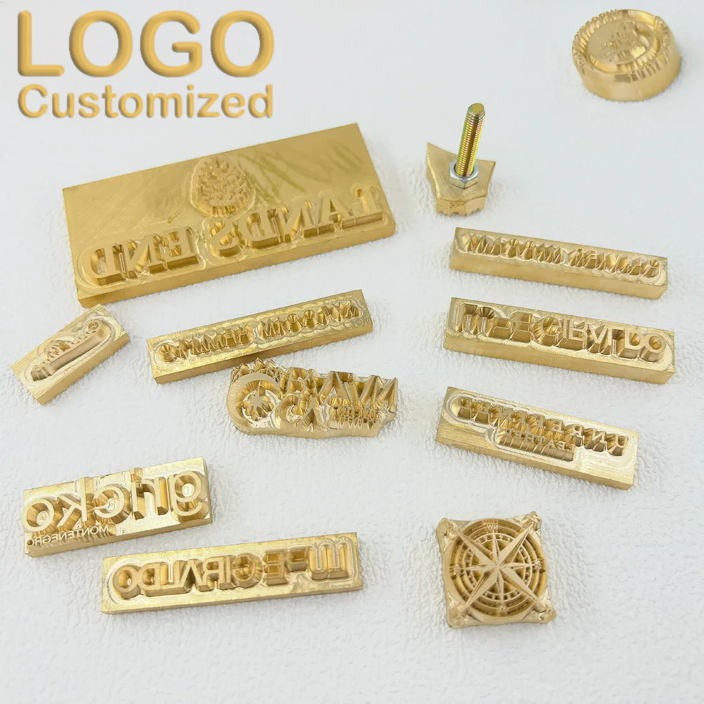 Customized Hot Brass Stamp Iron Mold Personalized Seals Custom LOGO Emboss Electric Iron Cake Wood Burger Branding Foil Stamping