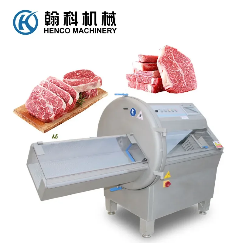 High Quality SS304 Industrial Sausage Bacon Beef Slicer Frozen Steak Cutter Chicken Breast Slicer for Meat Processing