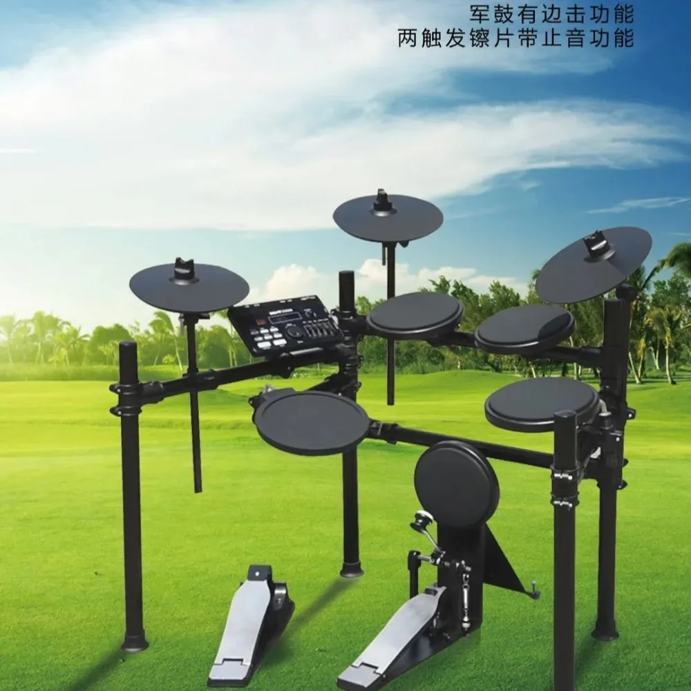 Silicone leather drum surface with stop function Hardware material Convenient for beginners to practice Electronic drum stand