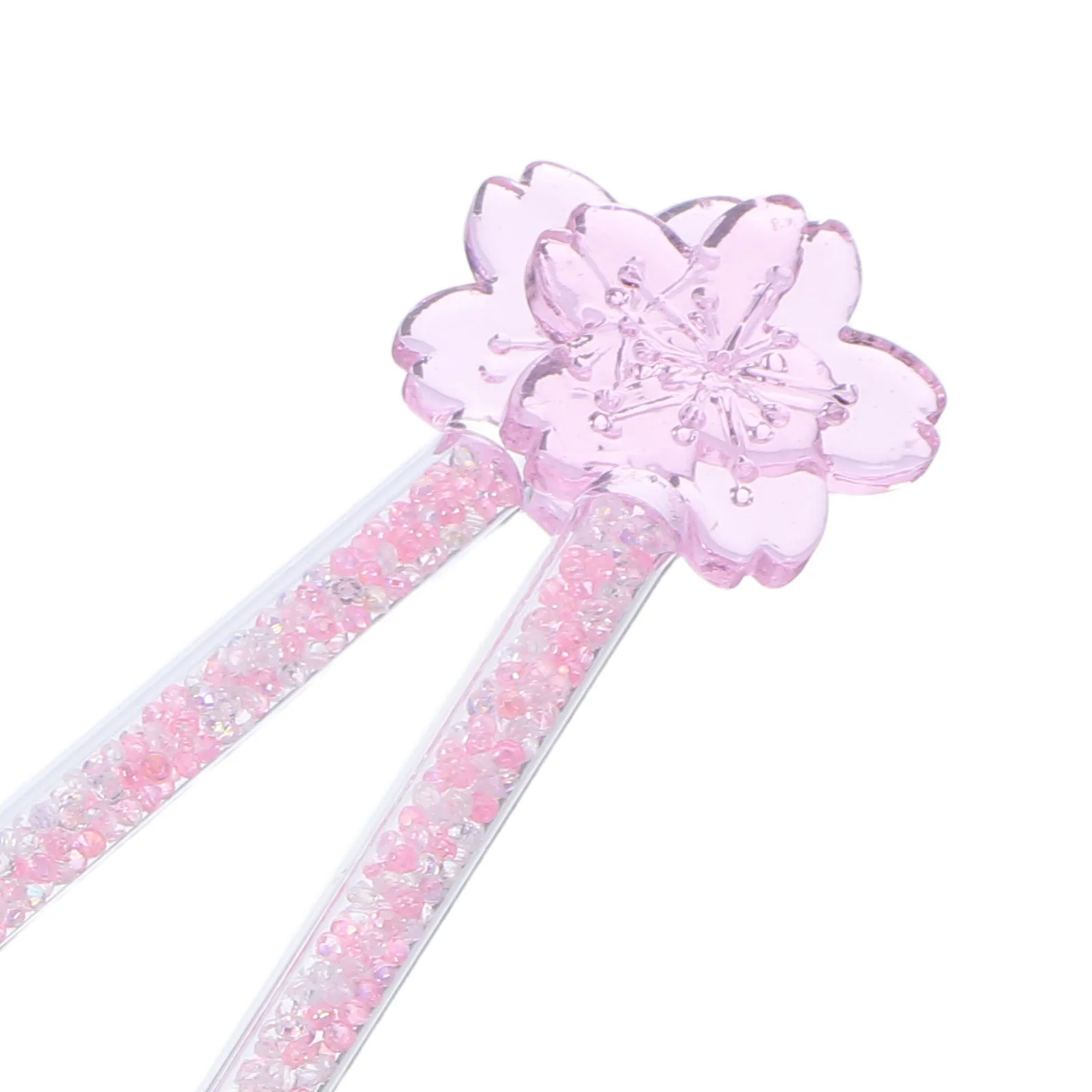 

2Pcs Durable Glass Stirrers Sakura Cocktail Stir Sticks Reusable for Bar Party Drink Mixers Juice Milk Tea Glass Stirrer