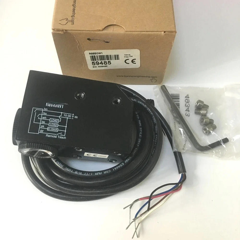 Hot sale Range 2m cable 12-30 V dc camera sensor carbon monoxide sensor banner sensor R55 Expert Color Markr R55ECW1