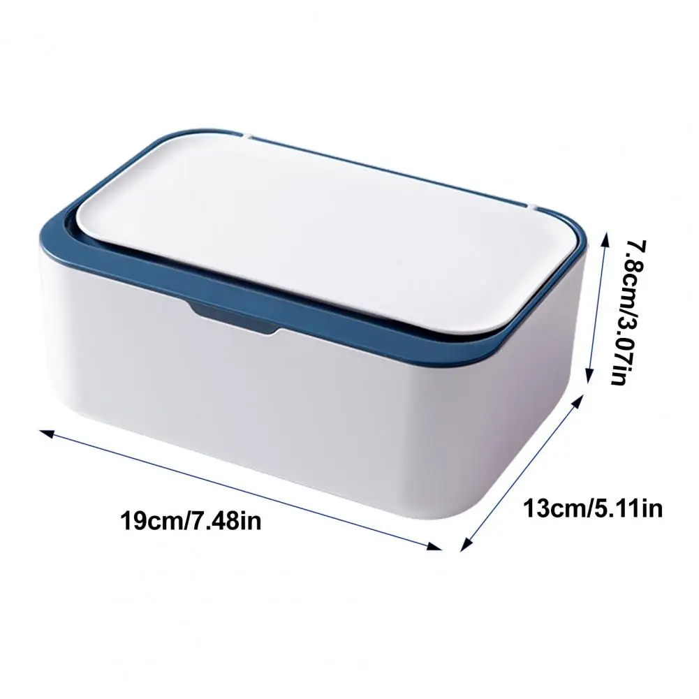 

19*13cm Wet Wipes Box Tissue Dispenser Large Capacity Wide Opening Refillable Wet Toilet Paper Box Organizer Bathroom Supplies