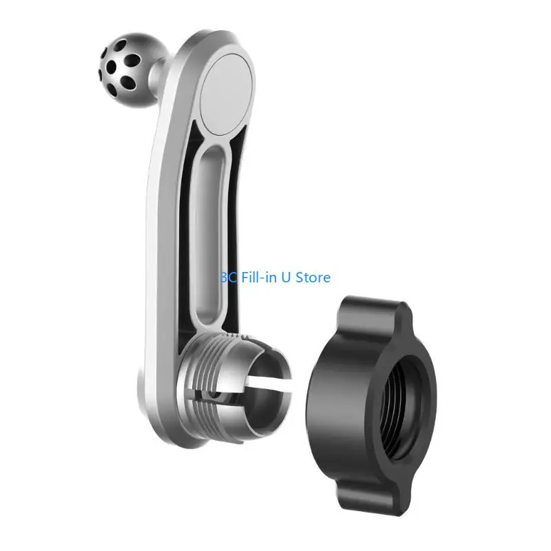 G8TA 17mm Round Joint Extension Arm Female to Male Head Extender Rotating Rod for Car Air Outlet Vent Phone Stand