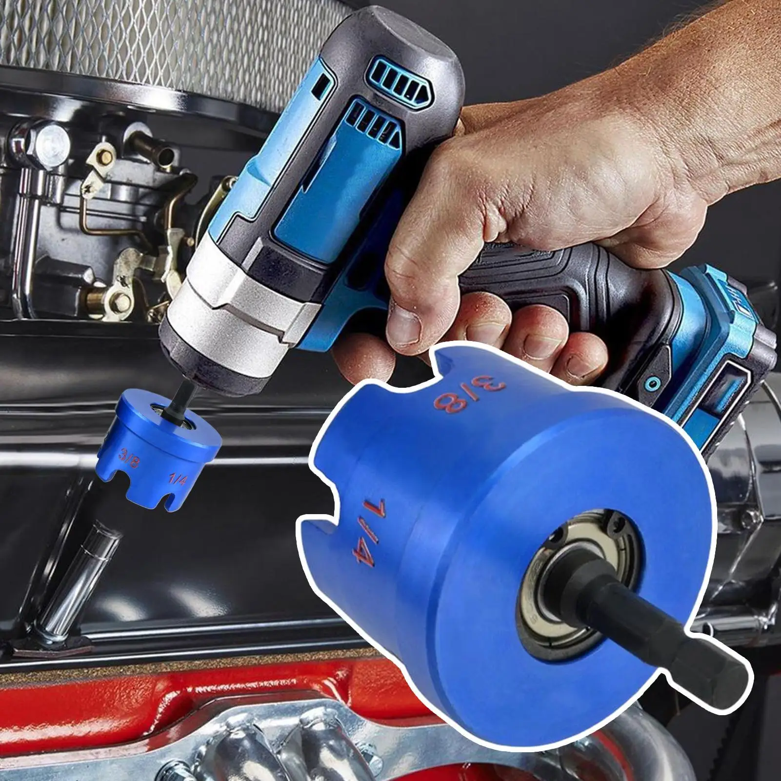 

Nut Runner for Drill Fast Extractor Tool Nut Zipper Tool Nut Zip Drill Attachment Multifunction Nut-Drill Bit Socket Drive Kit