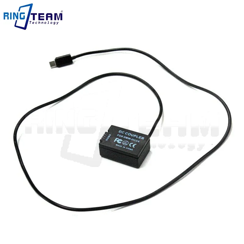 Type C Cable to DMW-BMB9 Dummy Battery DMW-DCC6 DC Coupler for DMC-FZ40 FZ45 FZ60 FZ70 FZ100