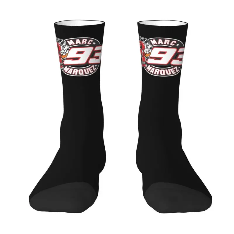 Marquez 93 Men's Crew Socks Unisex Funny Motorcycle Racer Spring Summer Autumn Winter Dress Socks