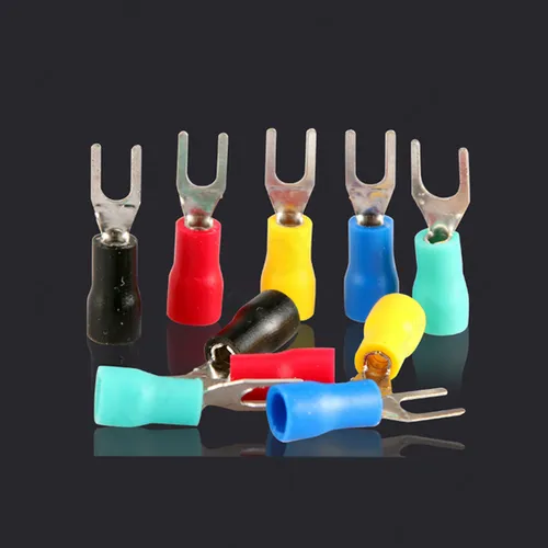 Imagen 2 del producto Conectores de cable de pala de horquilla aislada, Terminal de crimpado eléctrico tipo U para Series 22-10AWG SV1.25/100. 2/3.5, 5/5 piezas