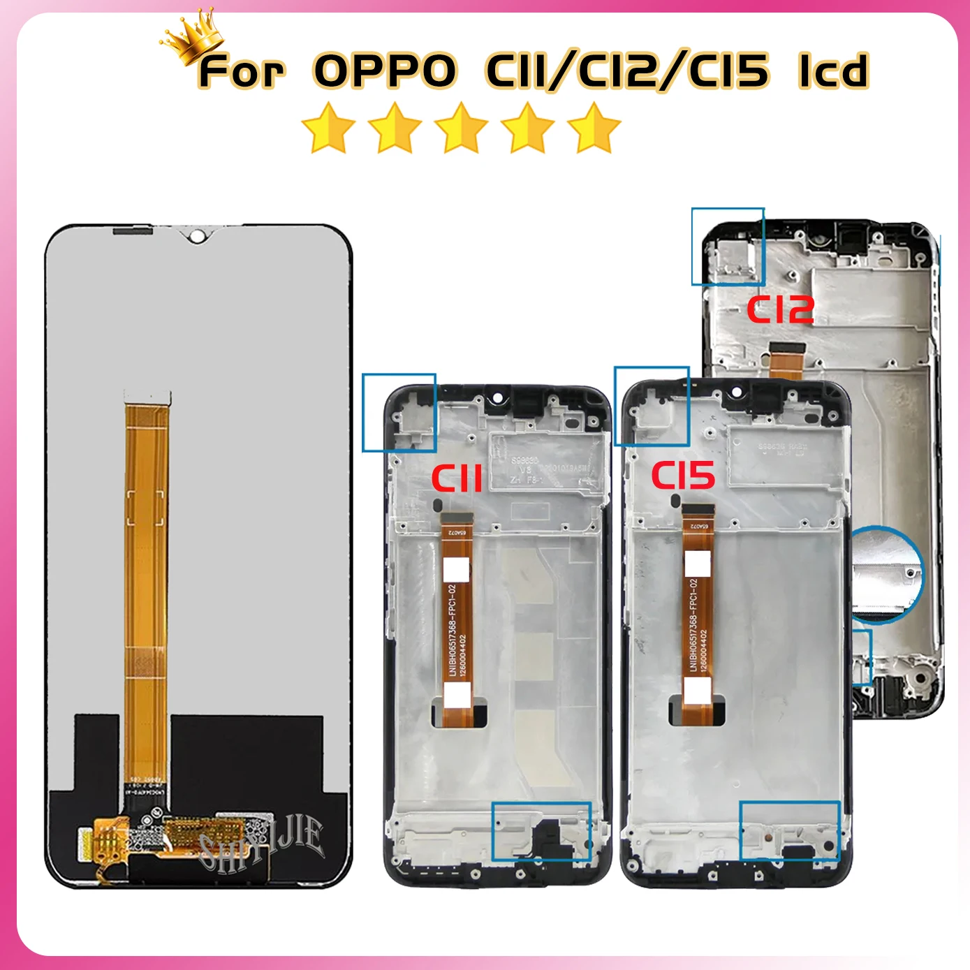 For Oppo Realme C11 2020 Lcd C15 RMX2185 RMX2180 Display 10 Touch Screen Assembly for Oppo Realme C12 LCD Display Replacement