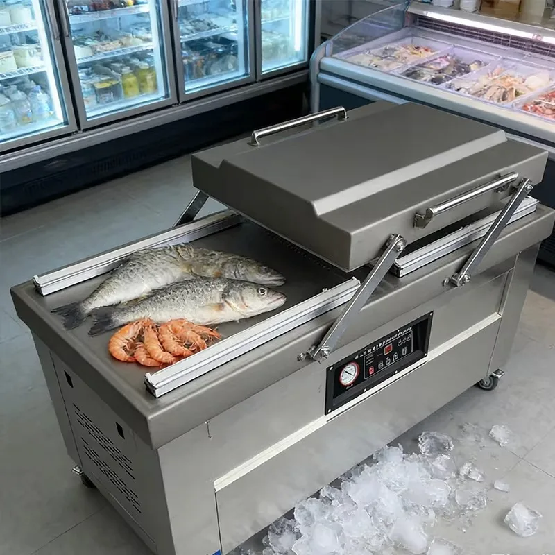 

600PD Seafood Plant Vacuum Sealer Commercial Frozen Food Packaging Industrial-Grade High-Efficiency Custom