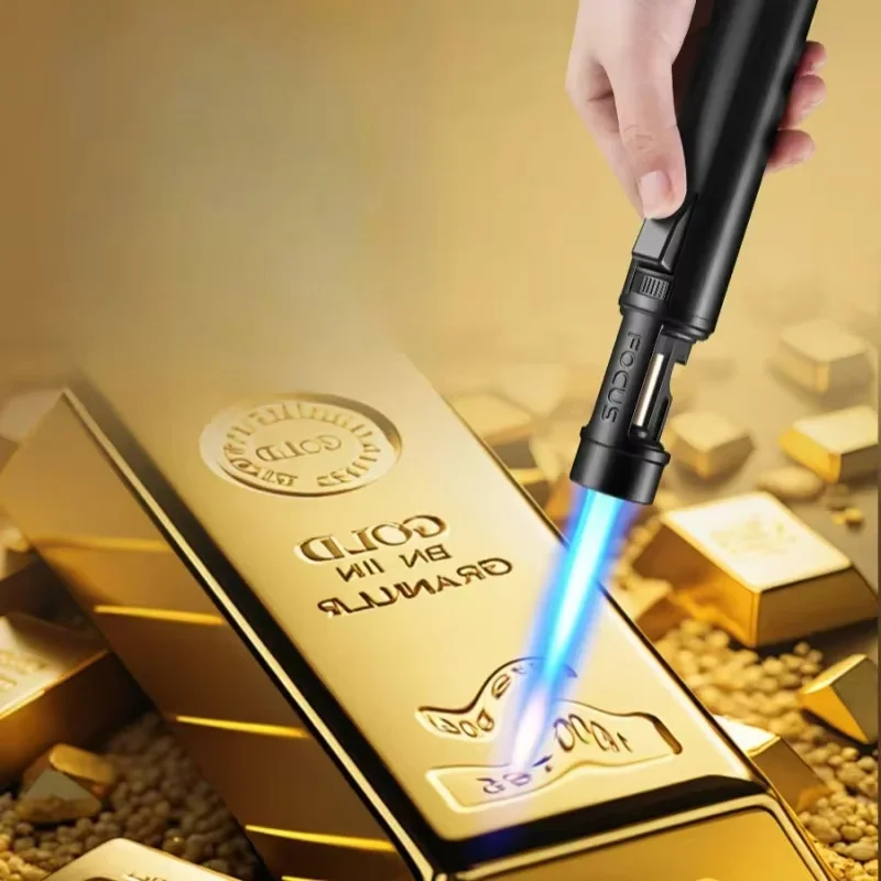 

1300° BBQ Kitchen Welding High-Power Lighter Creative Design Windproof Blue Flame Multifunctional Portable Outdoor Spray Gun