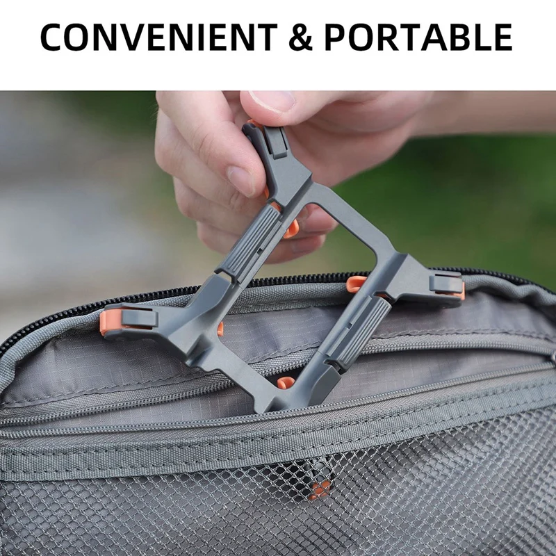 Suporte de proteção de pouso dobrável, capa de hélice para DJI Mini 2, SE, Mavic Mini Drone Acessórios-Laranja