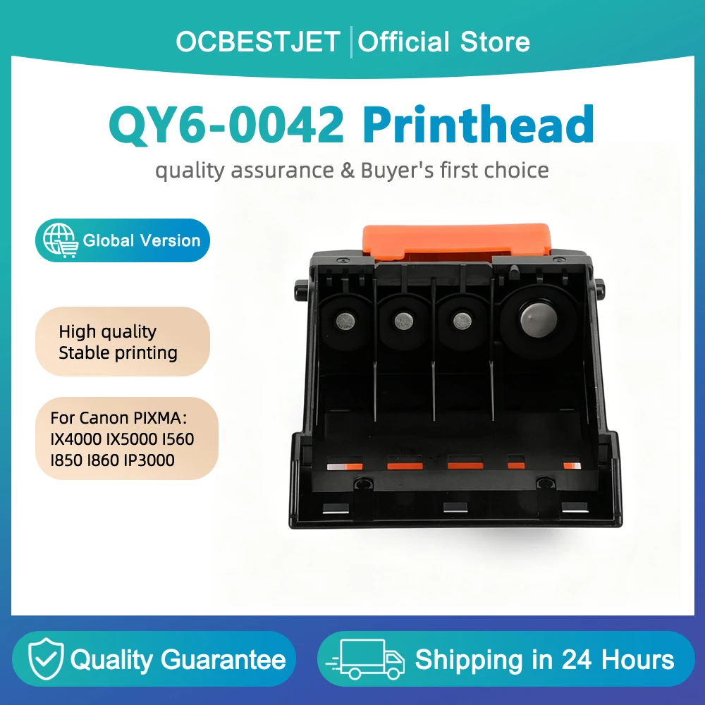 100% Compatible QY6-0042 printhead for Canon QY6-0042 printhead for Canon PIXMA IX4000 IX5000 I560 I850 I860 IP3000 printer