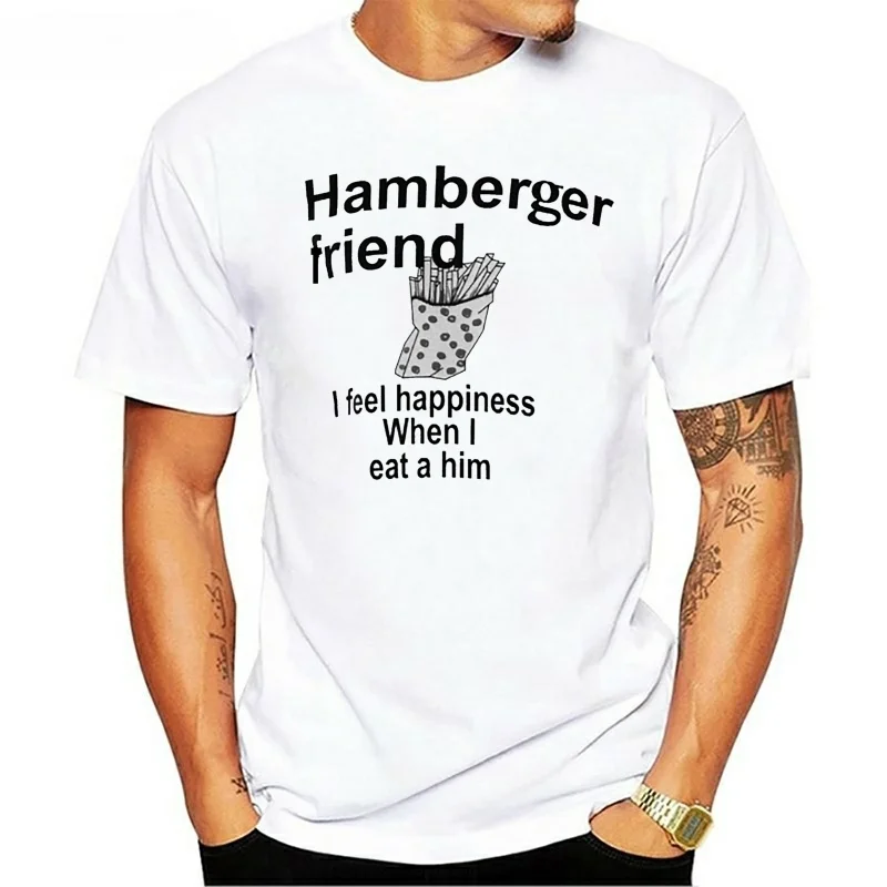 Bootleg Stuff Bootlegstuff Hamburger Friend Frenchfries French Fries Bad Translation Newsprint Hamberger Friend T Shirt summer