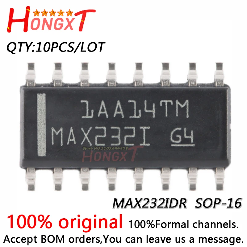 10PCS 100% NEW MAX232IDR SOP-16.Chipset