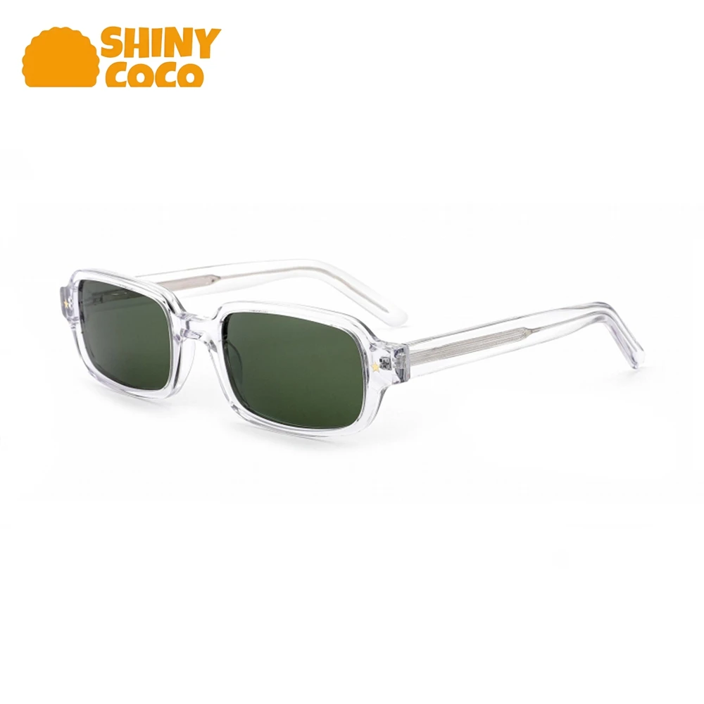 

ShinyCoCo Luxury Brand New Small Framed Rectangular European And American High End Polarized Panel Sunglasses