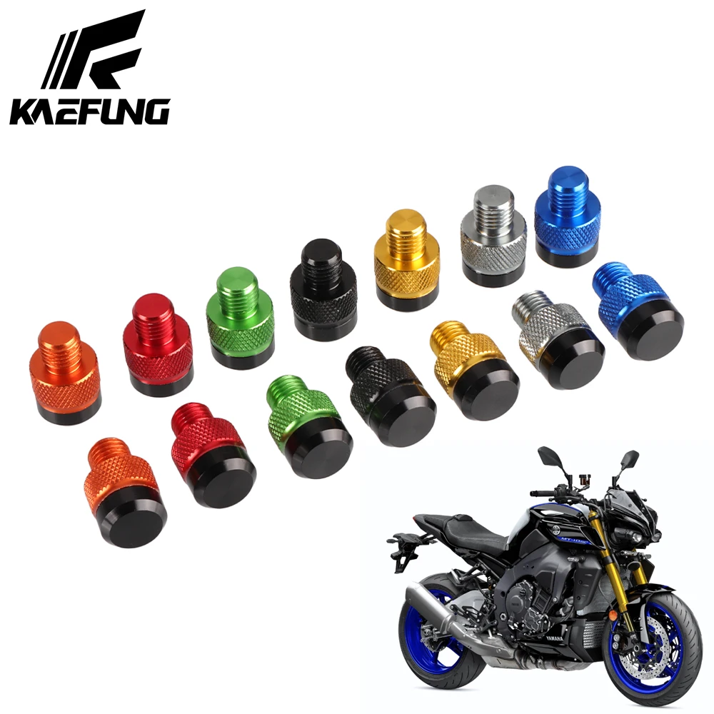 

CNC M10x1.25 Motorcycle Mirror Hole Plugs Rearview Mirror Screws Honda CB500F CB500X CB650R CB 650F 600F CB1000R cb400 CB750 ATV