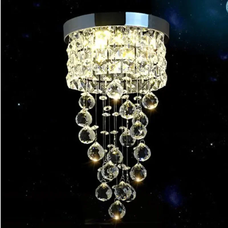 Modern LED Crystal Chandelier Light Pendant Ceiling Fixture Luminaire for Living Room Crystal Lamp Lustre Chandeliers Lighting