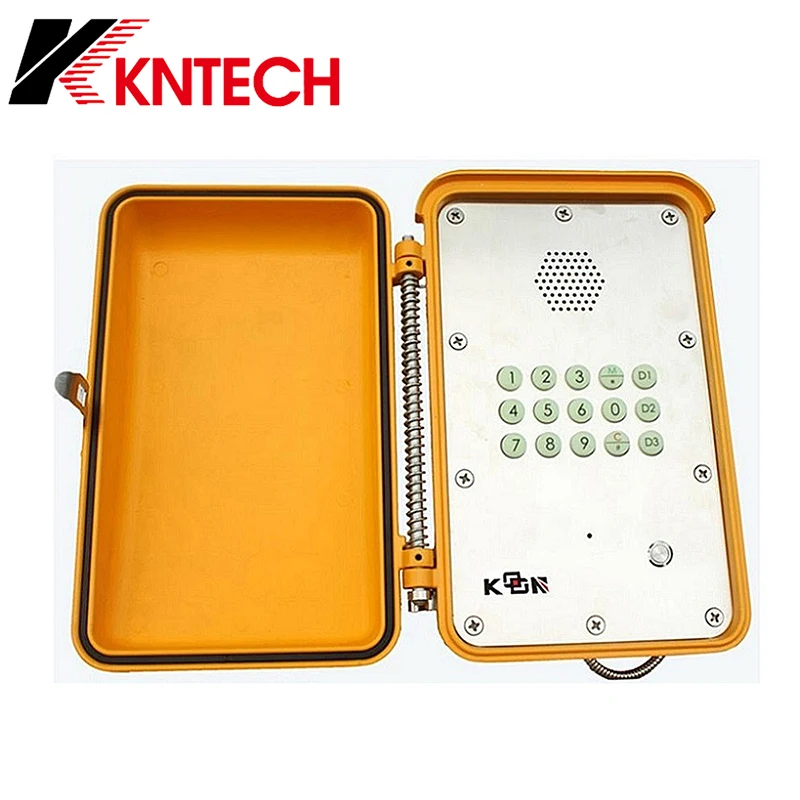 KNTECH Original Manufacture Outdoor Aluminum alloy SUS304 KNSP-13T SIP Emergency telephone with Full keypad