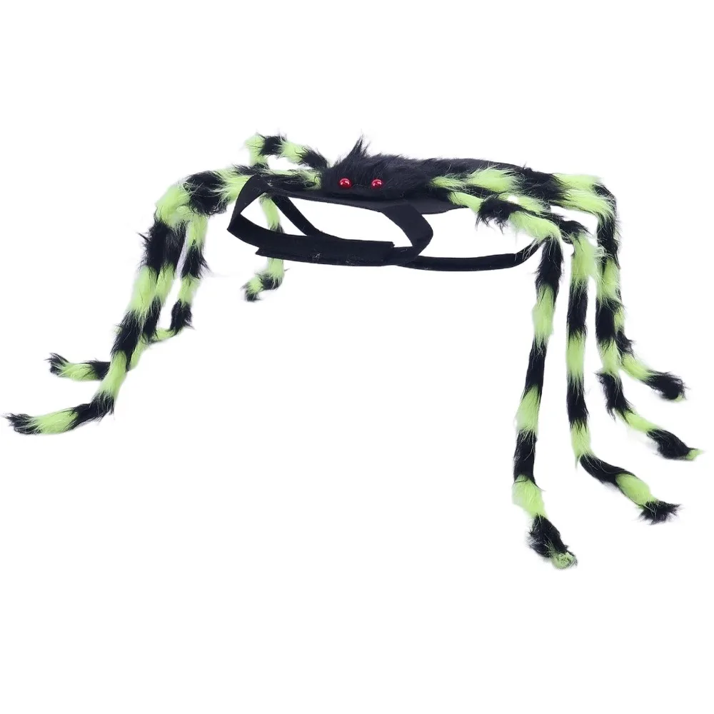 Disfraz de araña peluda para mascotas, disfraz de araña peluda de tamaño pequeño y mediano, disfraz de diseño de araña, vestido de fiesta de Halloween