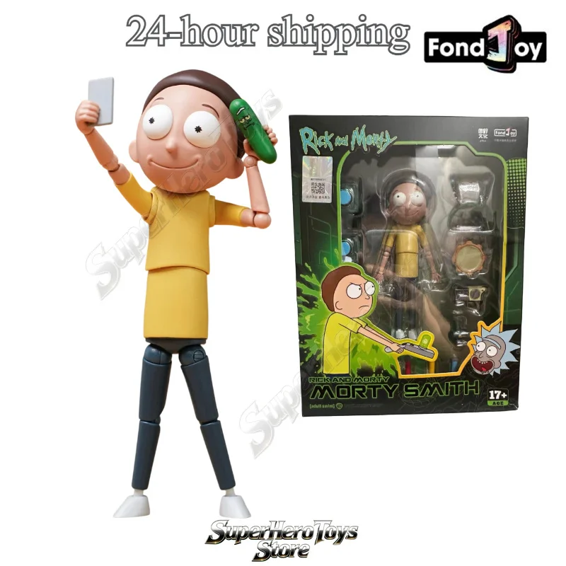 24-hour Shipping Fondjoy Morty Original  Action Figures Model Toy 1/12 Rick and Morty Articulated Figure Collectible
