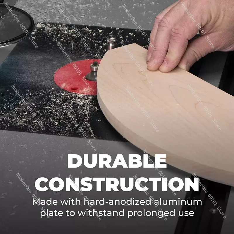 Trimmer Lift Flip Base, Flip Plate, Hand-Cranked Adjustment Base Woodworking Slotting