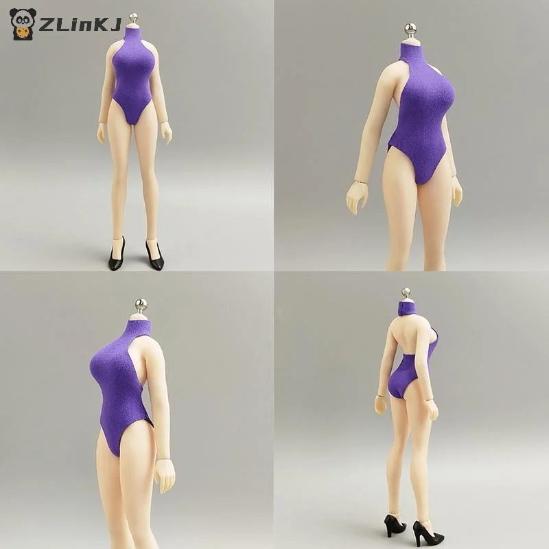 ▶1/6 Scale High Neck  Swimsuit Outfit For 6 Inch Female Soldier Action Figure Body Mini Dolls Decoration Accessories view 5