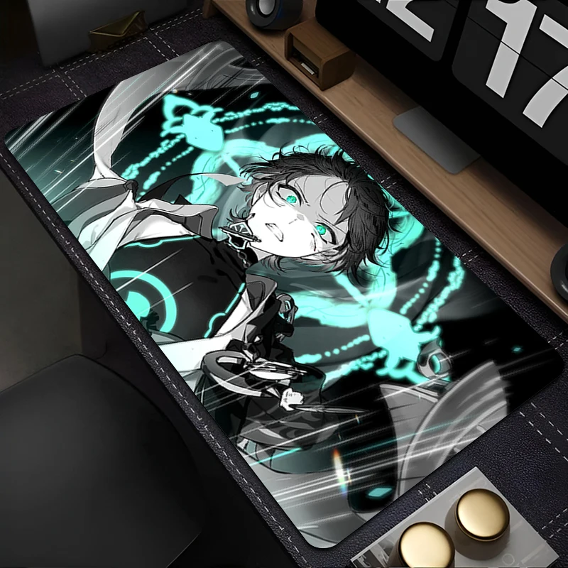 Muismat Anime Muismat Gaming Accessoires Kantoor Toetsenbord Pad Grote Bureaumat PC G-genshin Impact Wanderer Rubber Uitgebreide Pad