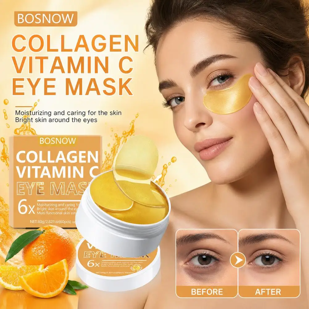 Collagen Vitamin C Crystal Eye Mask Moisturizing Nourishing Brightening Eye Patches Lift & Firm Skin Eye Skin Care Products 2026
