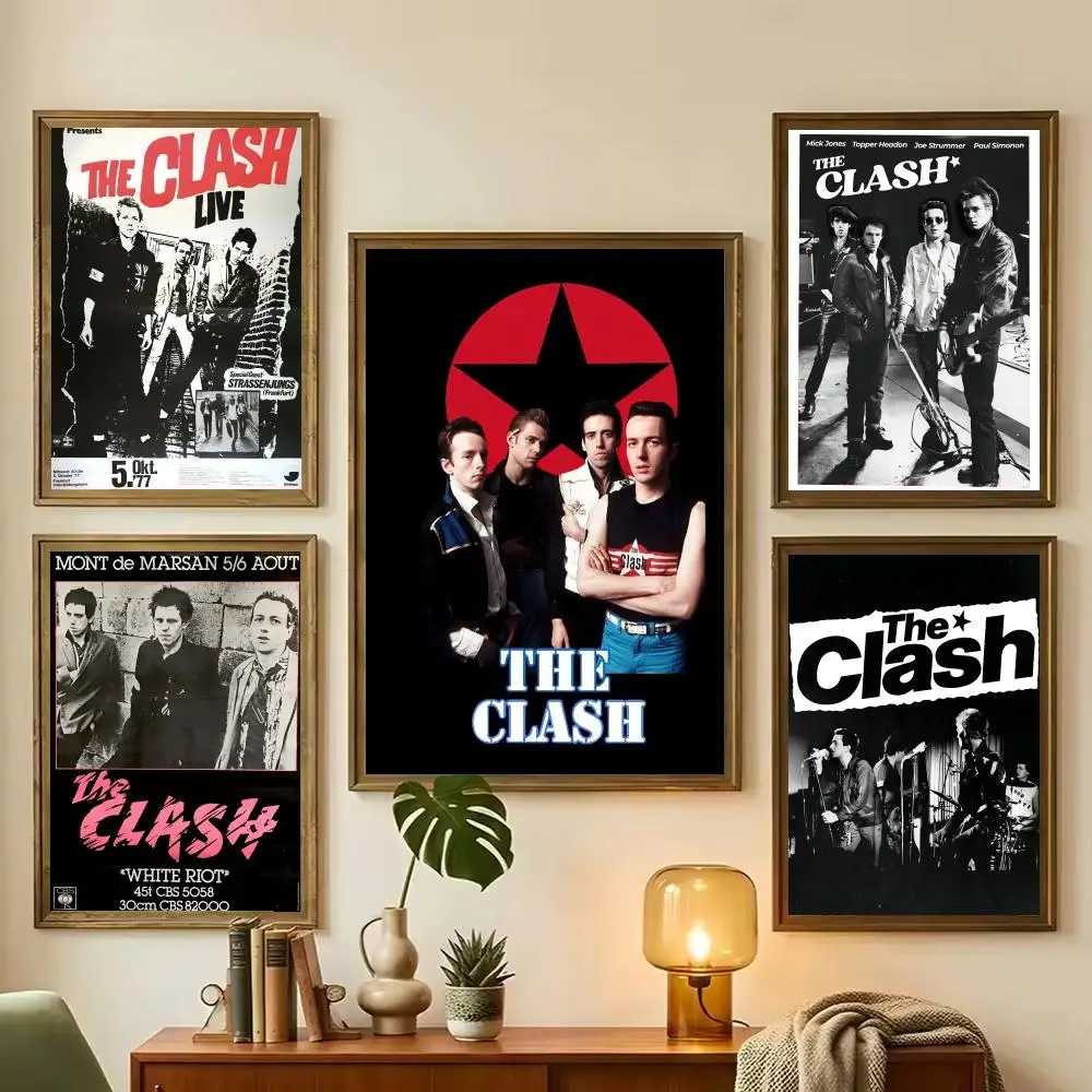 Punk Rock The C-Clash Poster Decorative Wall Art for Living Rooms, Bedrooms, Bars & Cafés, Stylish Home Décor Gift