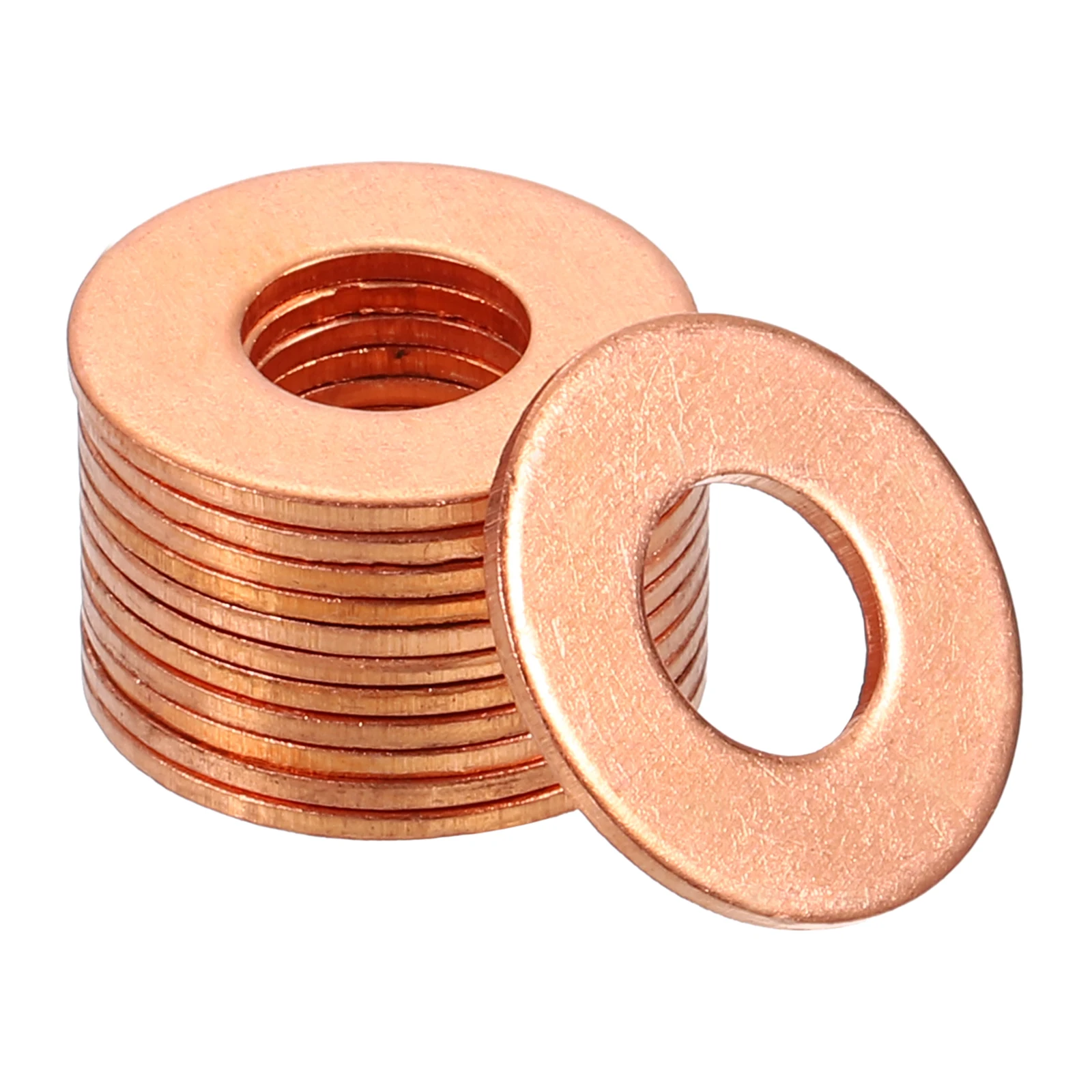 Uxcell 20-200 stuks Koper 1mm/1.5mm Platte Ringen Schroef voor Bout Metalen Ringen Ringen Bevestigingsmiddelen Kits