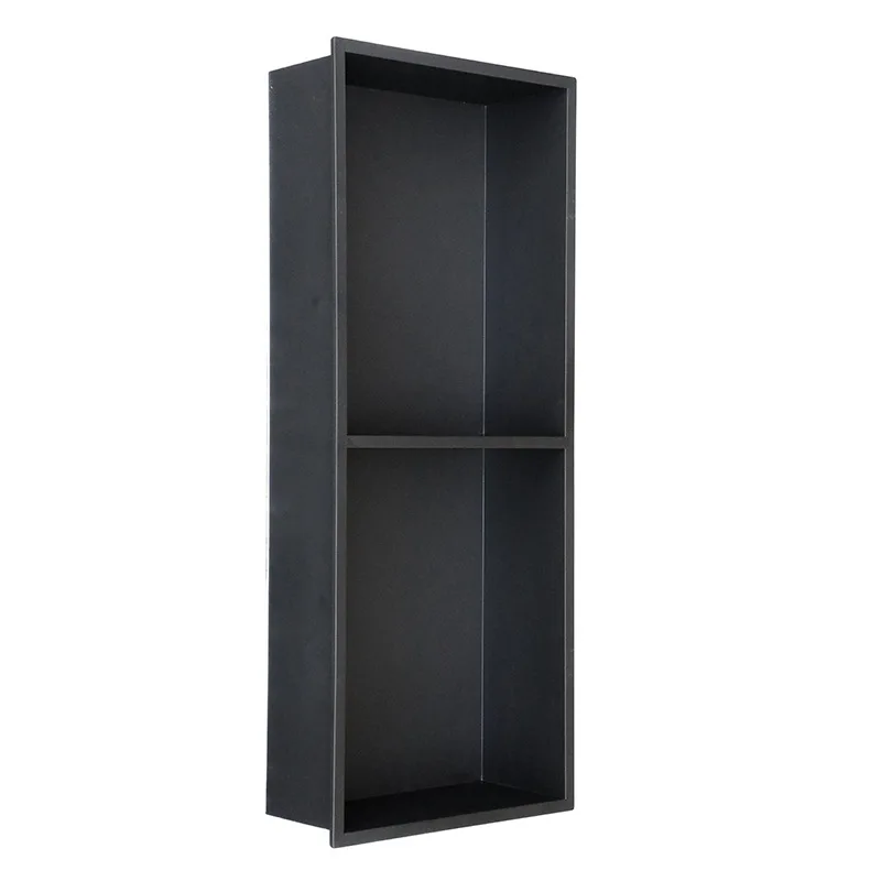 304 stainless steel modern minimalist wall-mounted bathroom cabinet with hidden trash can, anti-fingerprint design