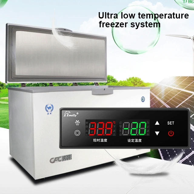 Cooling System -130 degree Deep Chest Freezer EW-285L ultra low temperature PT100 Sensor controller