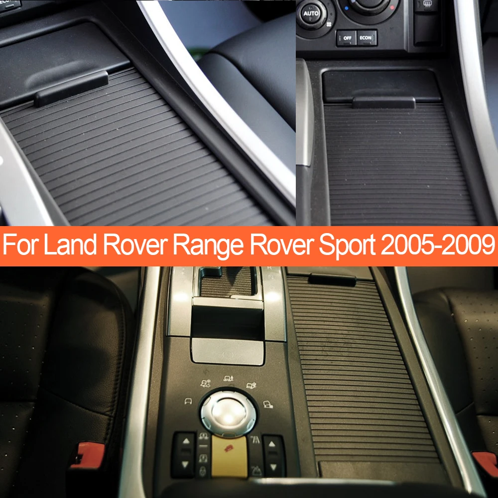 Car Center Console Drink Water Cup Holder Roller Shutter Cover Trim For Land Rover Range Rover Sport 2005-2009 FHM500032