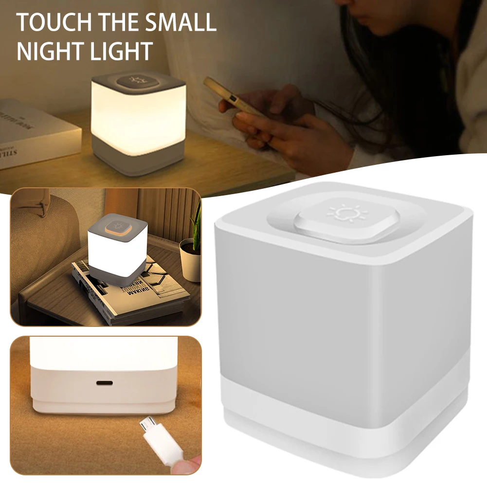 

360° Glowing Cubes Shape Night Light Personalized Stylish Decor Light For Home Room