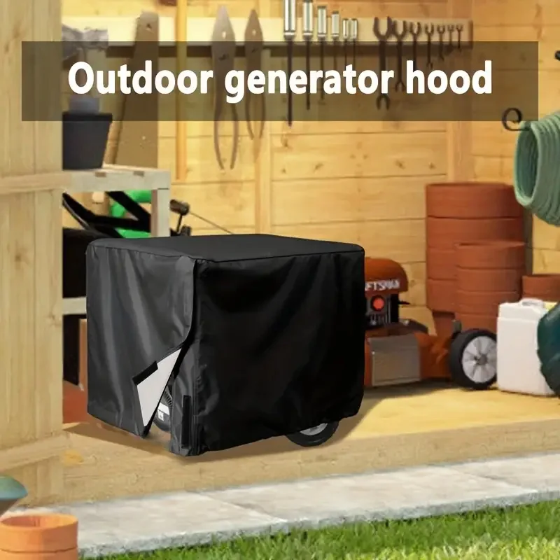 

Прочный и универсальный черный чехол для генератора, подходящий для большинства моделей мощностью от 5000 до 10000 Вт.